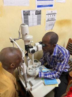 Optical care and glasses provided free of charge by the LKBF during medical mission trip